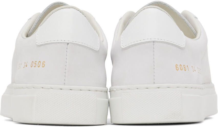 Common Projects White Retro Low Sneakers