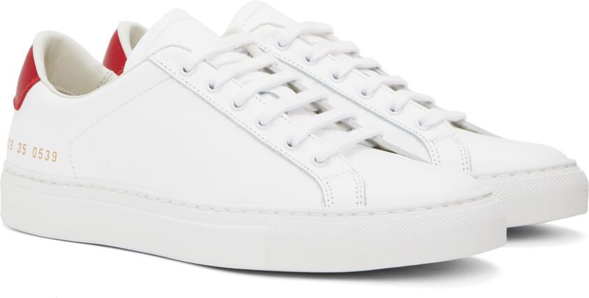 Common Projects White Retro Low Sneakers - Picture 2