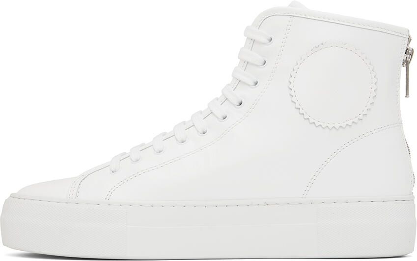 Common Projects White Tournament Super High Sneakers - Picture 3