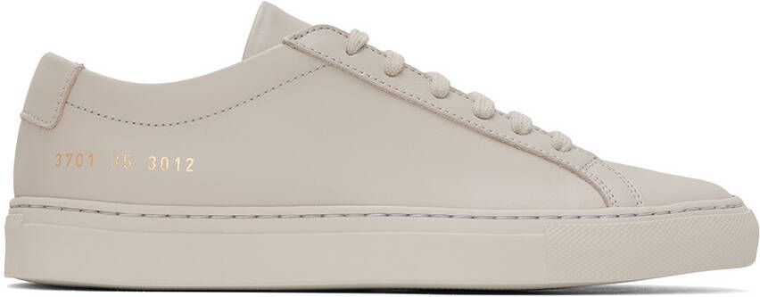 Common Projects Gray Original Achilles Low Sneakers - Picture 5