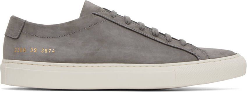 Common Projects Gray Original Achilles Low Sneakers - Picture 5