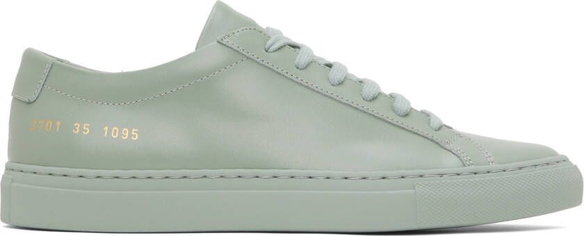 Common Projects Green Achilles Low Sneakers - Picture 5