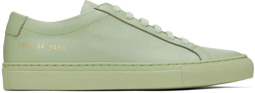 Common Projects Green Original Achilles Low Sneakers - Picture 5