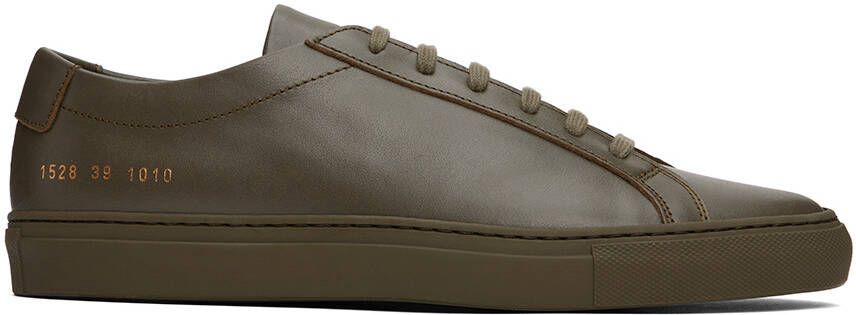 Common Projects Green Original Achilles Sneakers - Picture 5