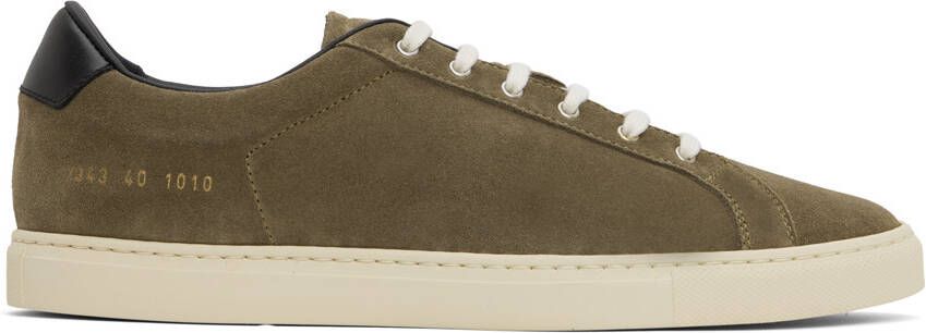 Common Projects Khaki Retro Sneakers - Picture 5
