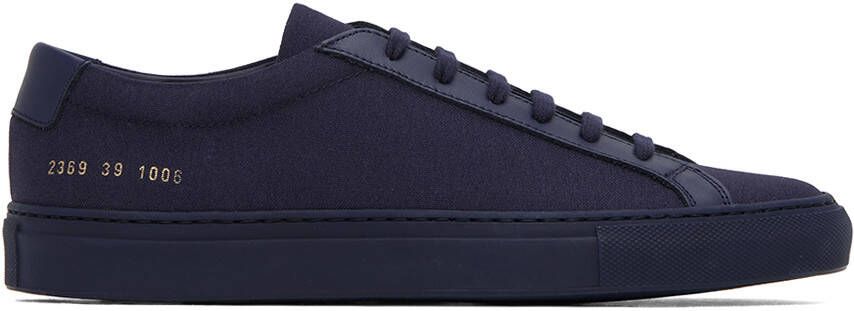 Common Projects Navy Original Achilles Low Sneakers - Picture 5