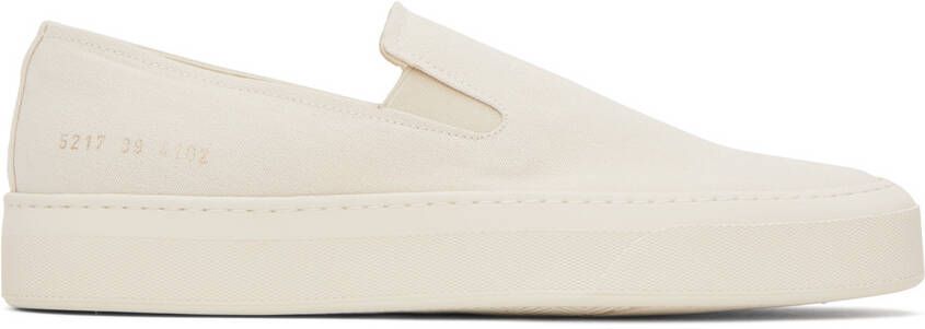 Common Projects Off-White Slip On Sneakers - Picture 5