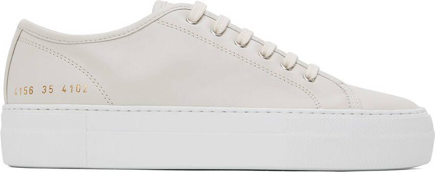 Common Projects Off-White Tournament Low Sneakers - Picture 5