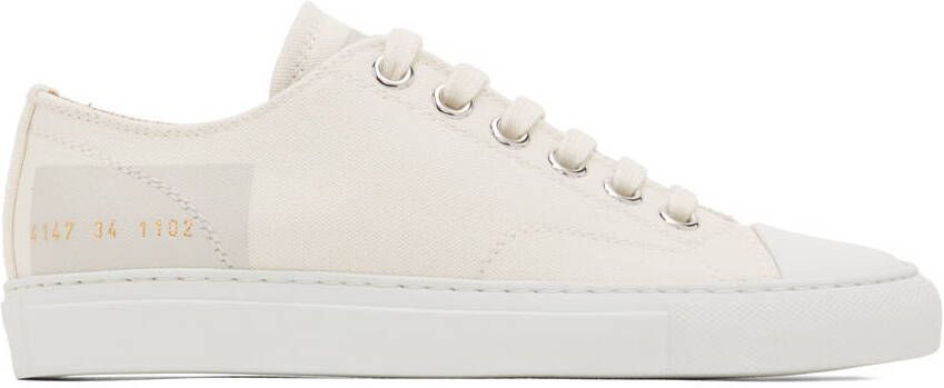 Common Projects Off-White Tournament Low Sneakers - Picture 5