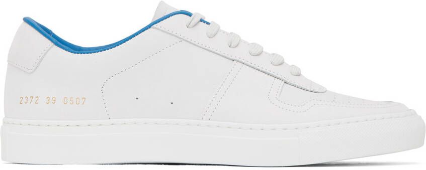Common Projects White & Blue BBall Summer Sneakers - Picture 5