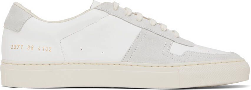 Common Projects White & Gray BBall Summer Sneakers - Picture 5