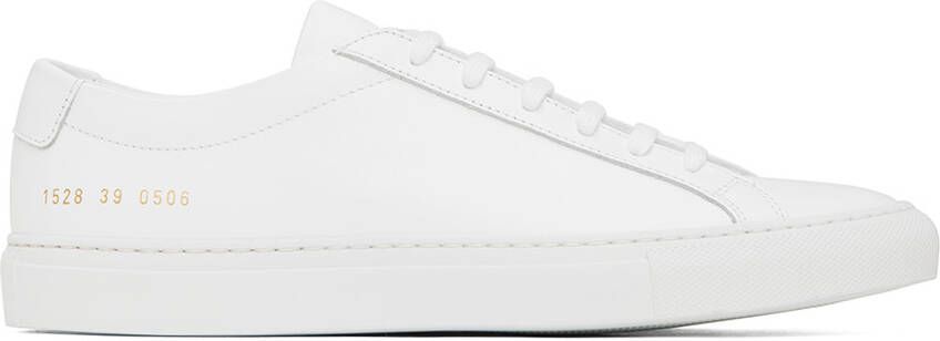 Common Projects White Original Achilles Low Sneakers - Picture 5
