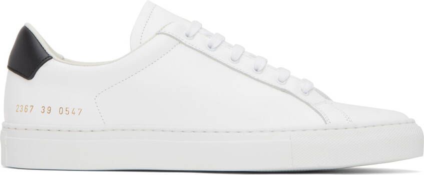 Common Projects White Retro Low Sneakers - Picture 5