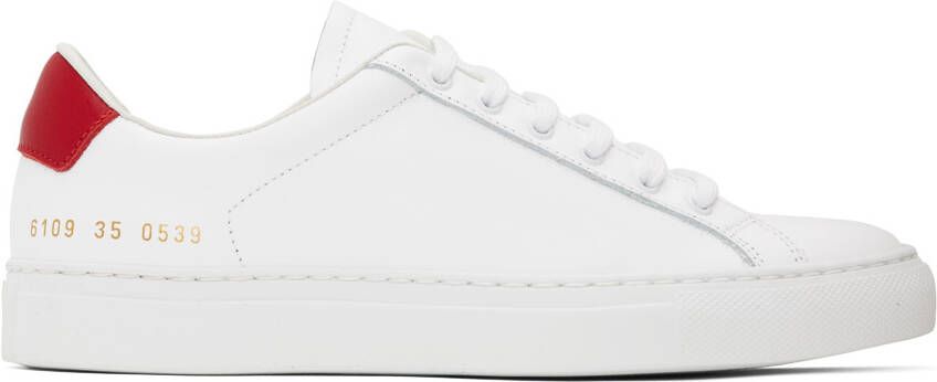Common Projects White Retro Low Sneakers - Picture 5