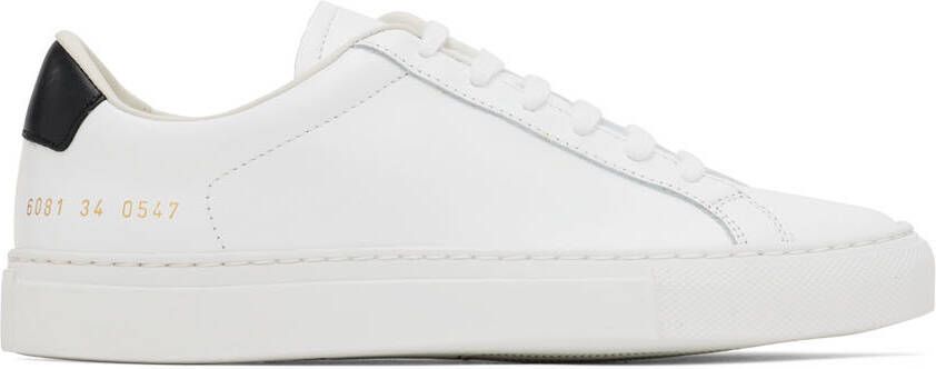 Common Projects White Retro Low Sneakers - Picture 5