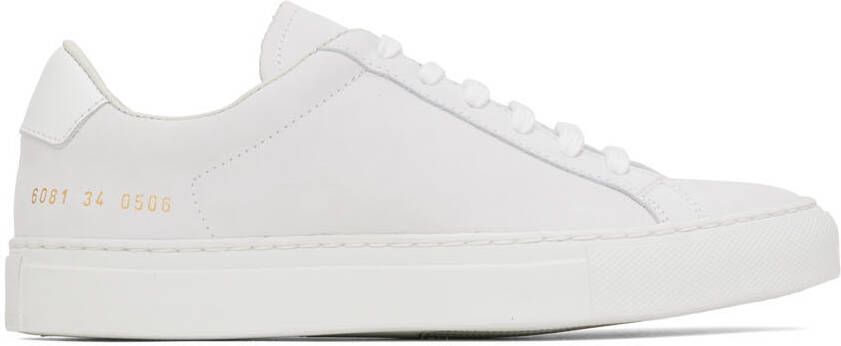 Common Projects White Retro Low Sneakers - Picture 5