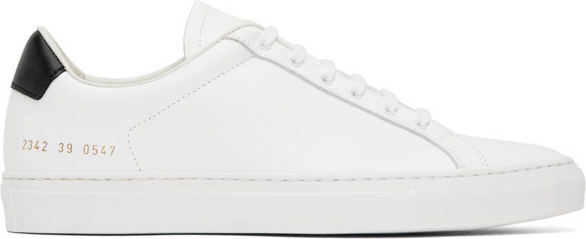 Common Projects White Retro Low Sneakers - Picture 5