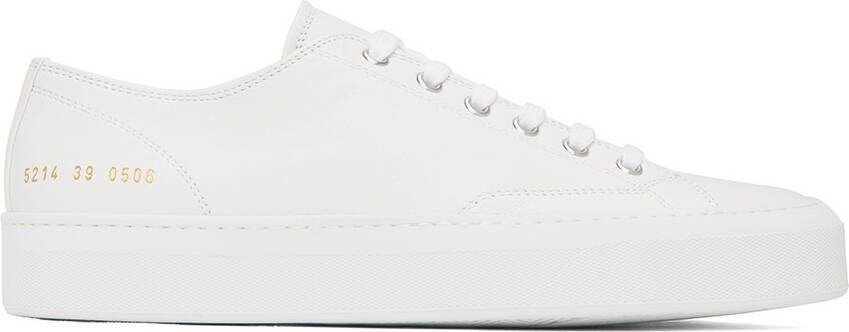 Common Projects White Tournament Low Sneakers - Picture 5