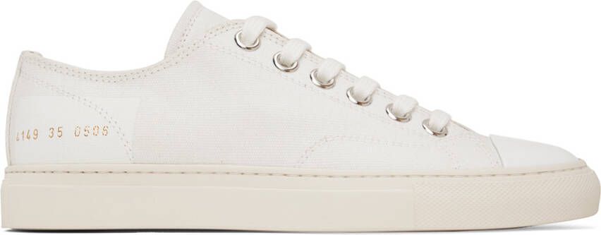 Common Projects White Tournament Low Sneakers - Picture 5