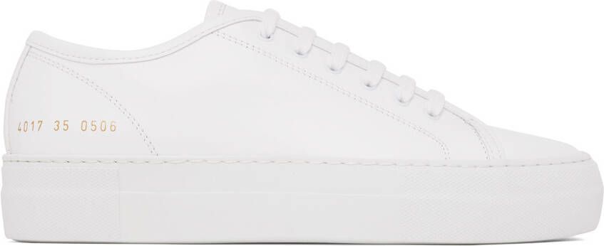 Common Projects White Tournament Super Low Sneakers - Picture 5