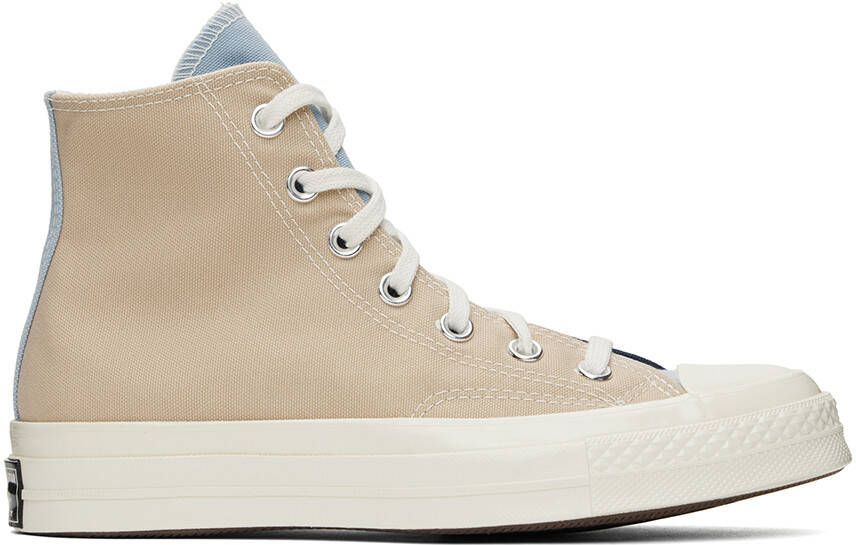Converse Beige & Navy Chuck 70 Tri-Panel Sneakers - Picture 5