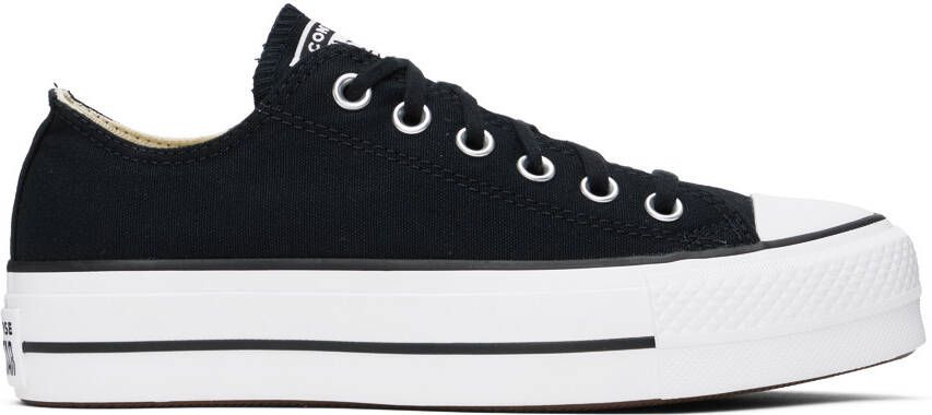 Converse Black Chuck Taylor All Star Lift Low Sneakers - Picture 3