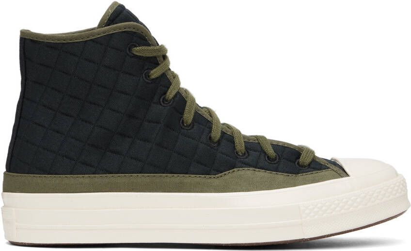 Converse Black & Green Chuck 70 Sneakers - Picture 5