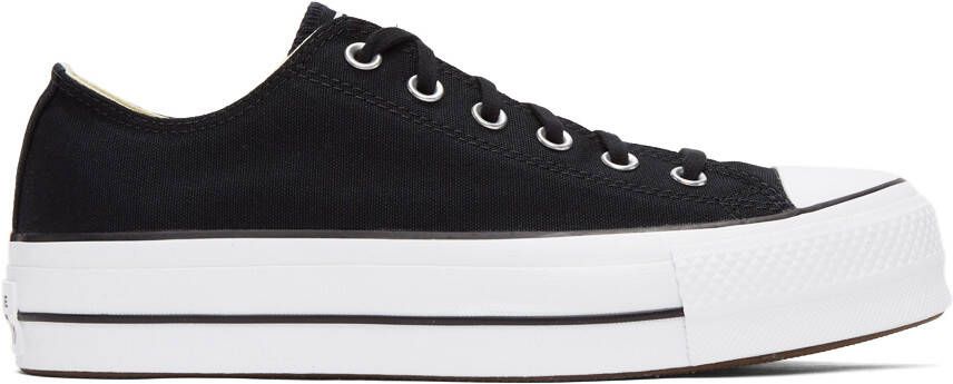 Converse Black Chuck Taylor All Star Lift Low Sneakers - Picture 6