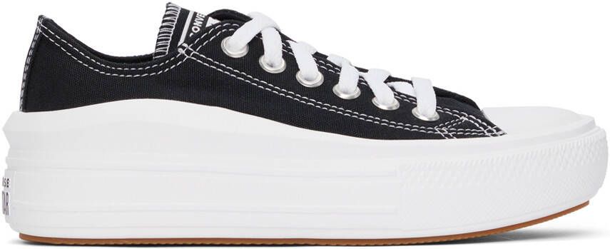 Converse Black Chuck Taylor All Star Move Ox Sneakers - Picture 2