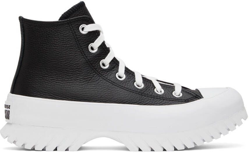 Converse Black Leather Chuck Taylor All Star Lugged 2.0 Sneakers - Picture 6