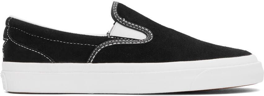 Converse Black Suede One Star Slip-On Sneakers - Picture 5