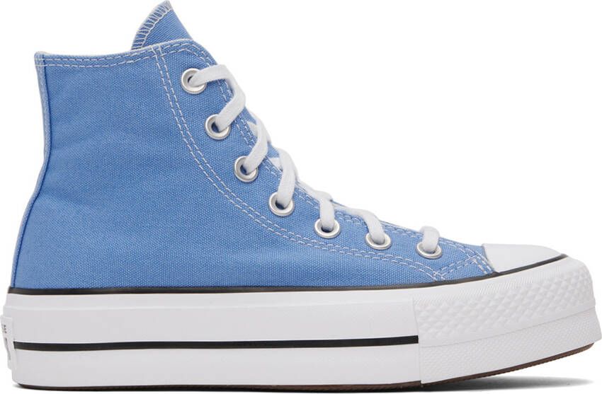 Converse Blue All Star Lift High-Top Sneakers - Picture 5