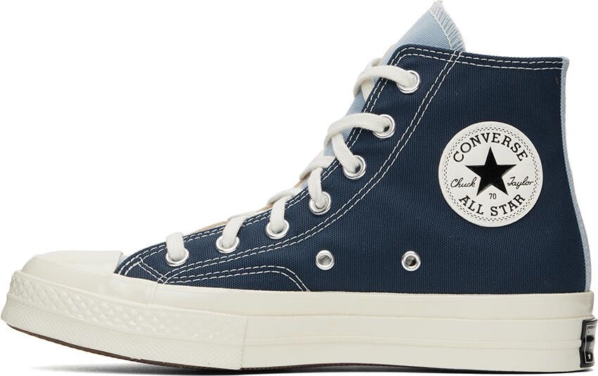 Converse Beige & Navy Chuck 70 Tri-Panel Sneakers - Picture 3