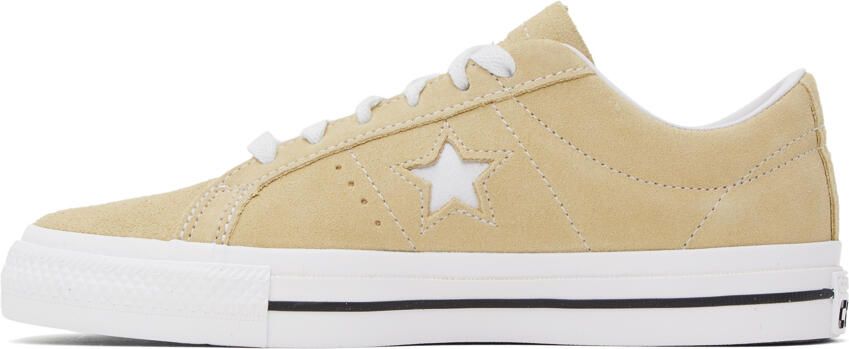 Converse Beige One Star Pro Sneakers - Picture 3