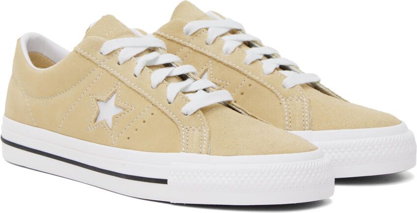 Converse Beige One Star Pro Sneakers - Picture 2