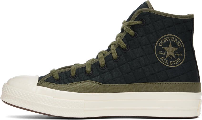 Converse Black & Green Chuck 70 Sneakers - Picture 3
