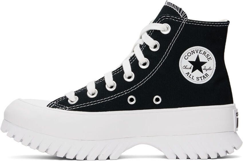Converse Black & White Chuck Taylor All Star Lugged 2.0 High Sneakers - Picture 4