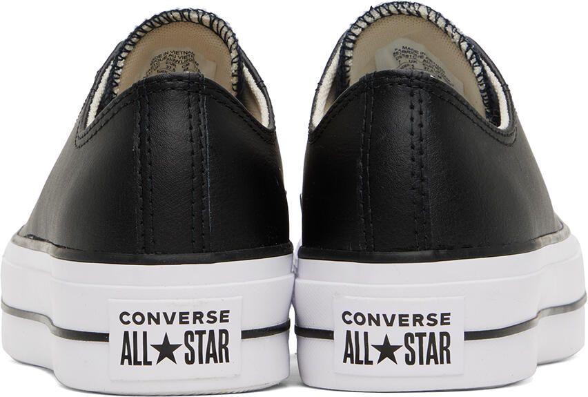 Converse Black Leather Chuck Taylor All Start Lift Low Sneakers