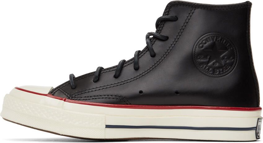 Converse Black Leather Chuck 70 Hi Sneakers - Picture 2