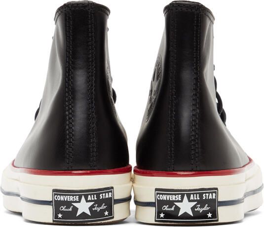Converse Black Leather Chuck 70 Hi Sneakers - Picture 4
