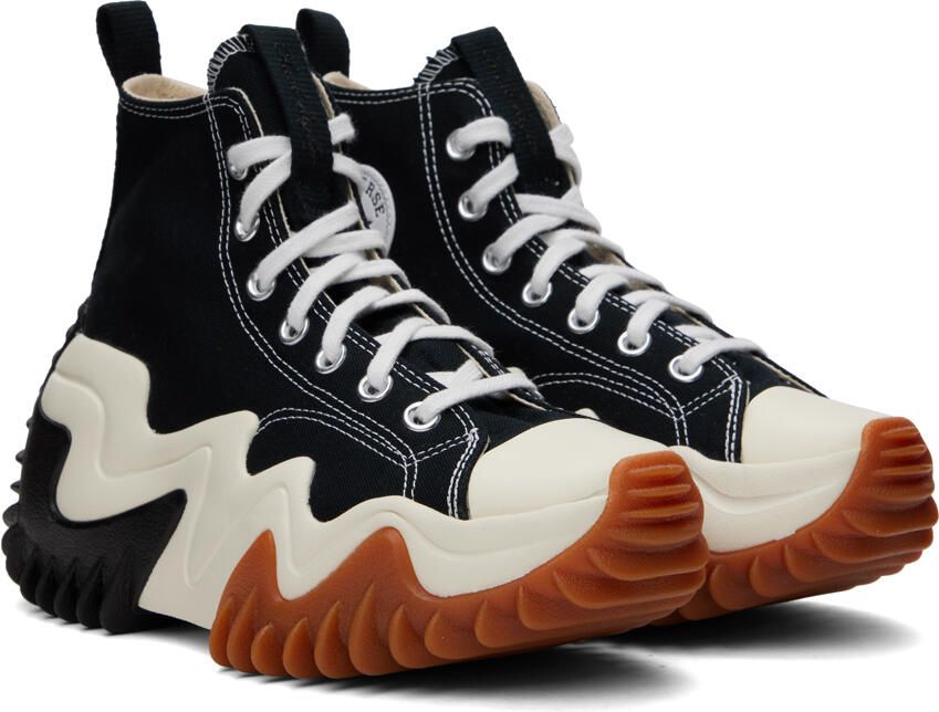 Converse Black Color Run Star Motion High-Top Sneakers - Picture 4