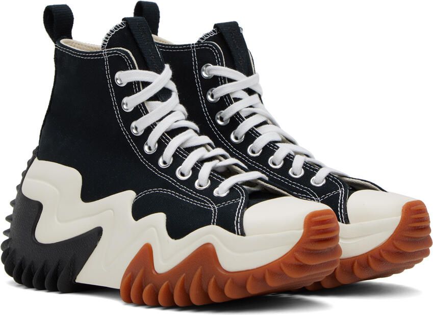 Converse Black Color Run Star Motion High-Top Sneakers - Picture 10