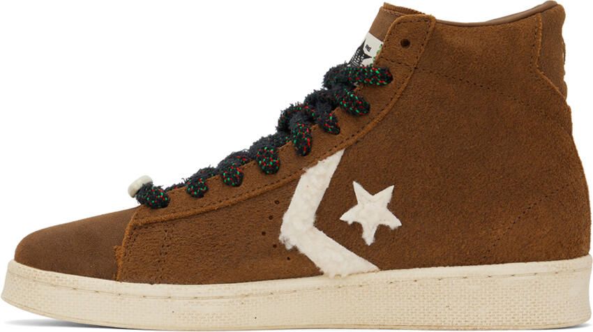 Converse Brown Barriers Edition Pro Leather Sneakers - Picture 3