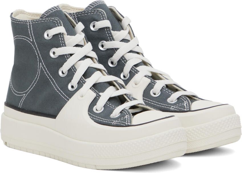 Converse Gray & White Chuck Taylor All Star Construct Sneakers - Picture 2