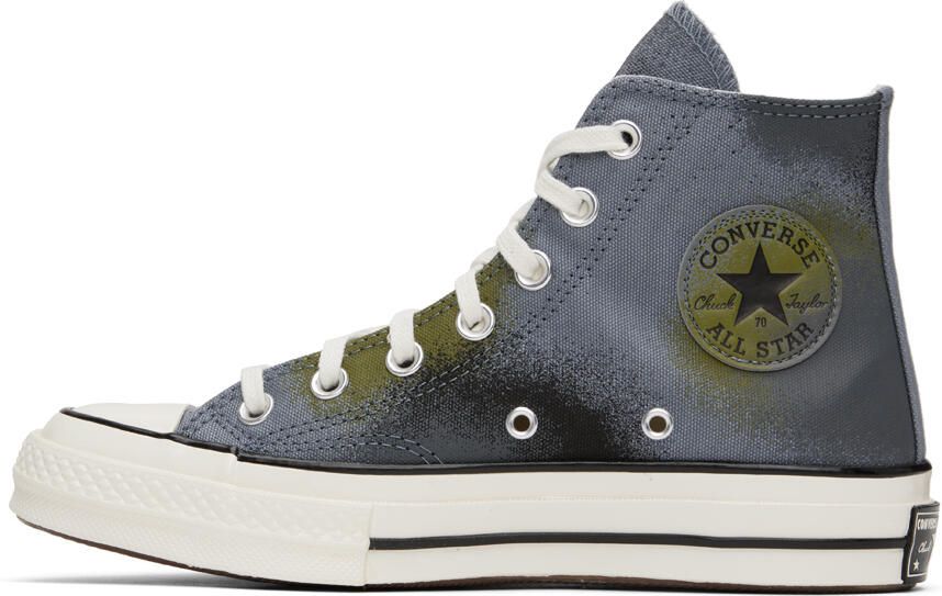 Converse Blue Chuck 70 Spray Paint Sneakers - Picture 4