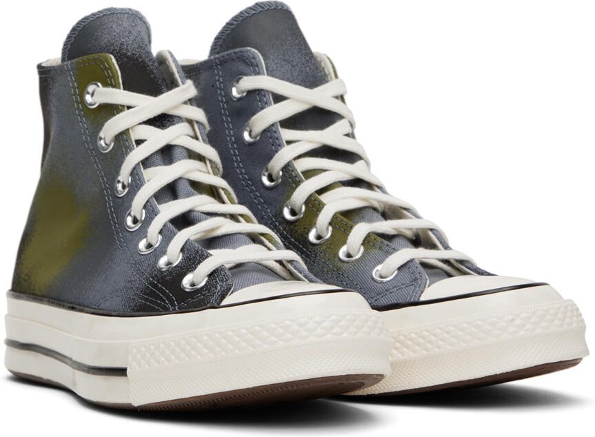 Converse Blue Chuck 70 Spray Paint Sneakers - Picture 2