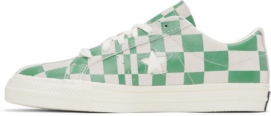 Converse Green & Grey Warped Board Sneakers - Picture 4