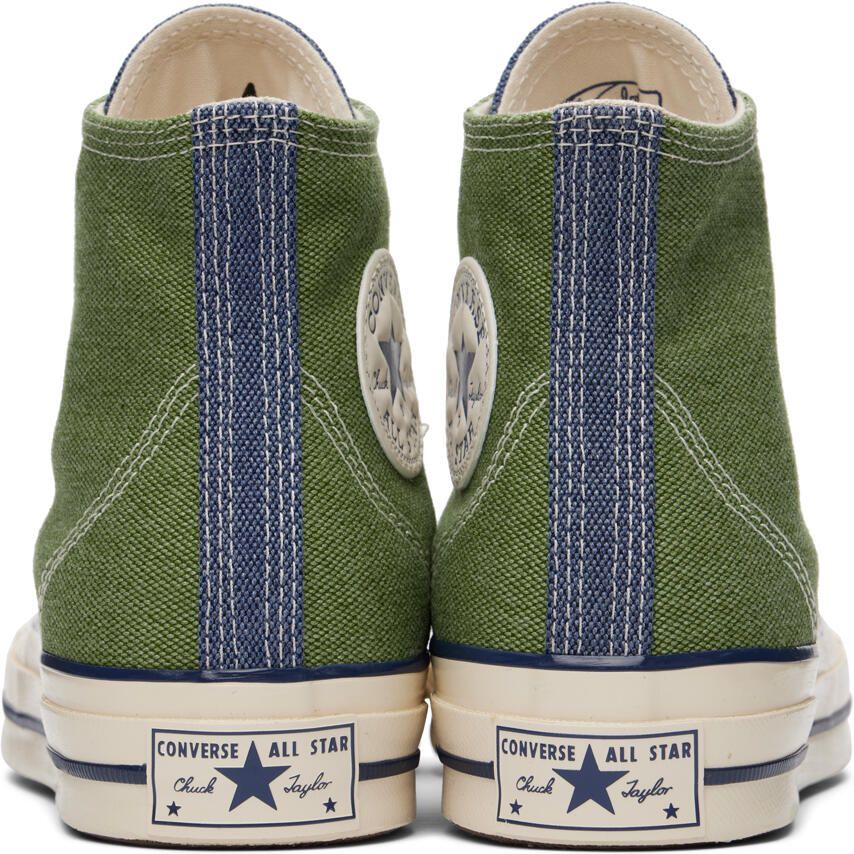 Converse Green & Navy Chuck 70 Hi Sneakers