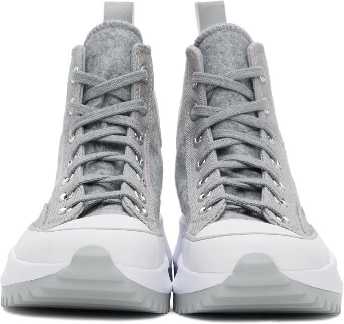 Converse Grey Run Star Hike High-Top Sneakers - Picture 4