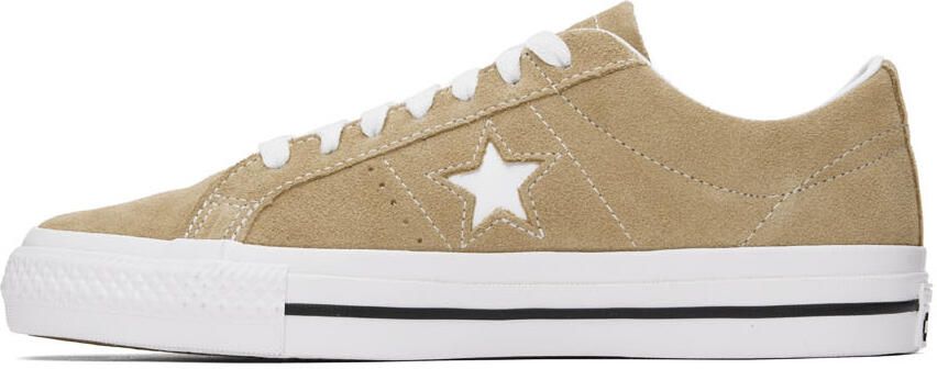 Converse Khaki One Star Pro Sneakers - Picture 4